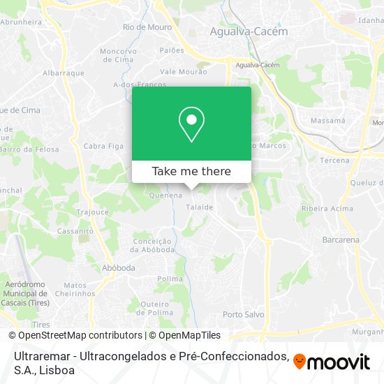 Ultraremar - Ultracongelados e Pré-Confeccionados, S.A. mapa