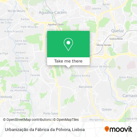 Urbanização da Fábrica da Pólvora map