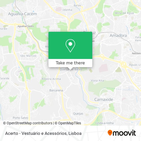 Acerto - Vestuário e Acessórios mapa
