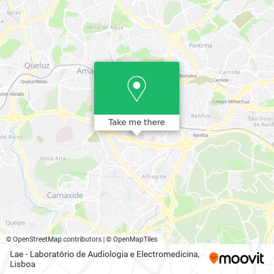 Lae - Laboratório de Audiologia e Electromedicina mapa