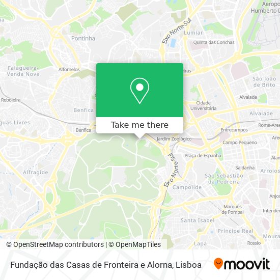 Fundação das Casas de Fronteira e Alorna mapa