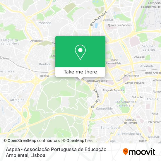Aspea - Associação Portuguesa de Educação Ambiental map