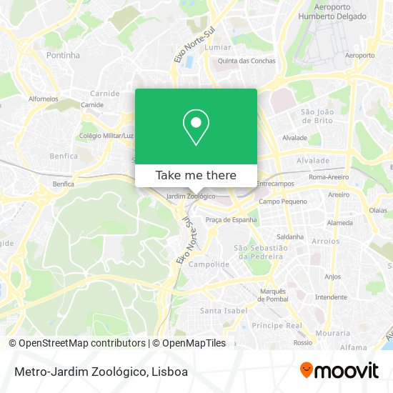 Metro-Jardim Zoológico map