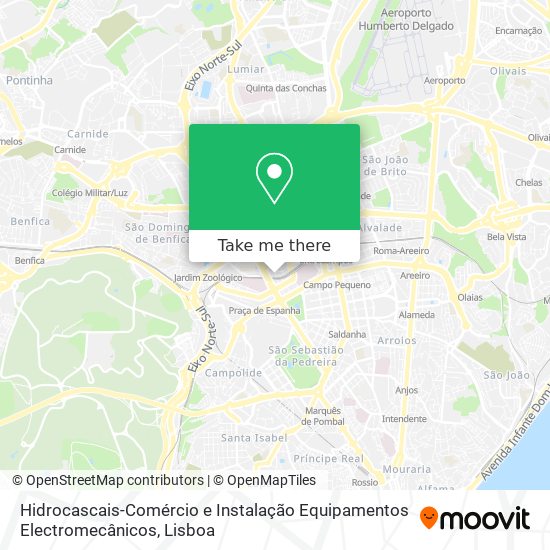 Hidrocascais-Comércio e Instalação Equipamentos Electromecânicos map