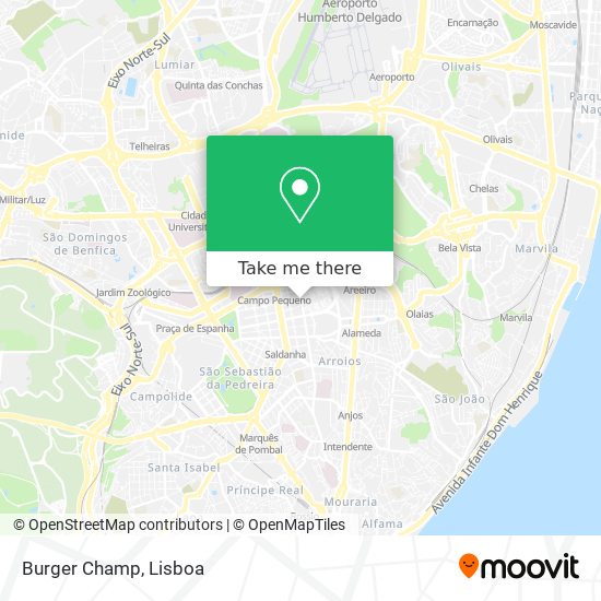 Burger Champ map