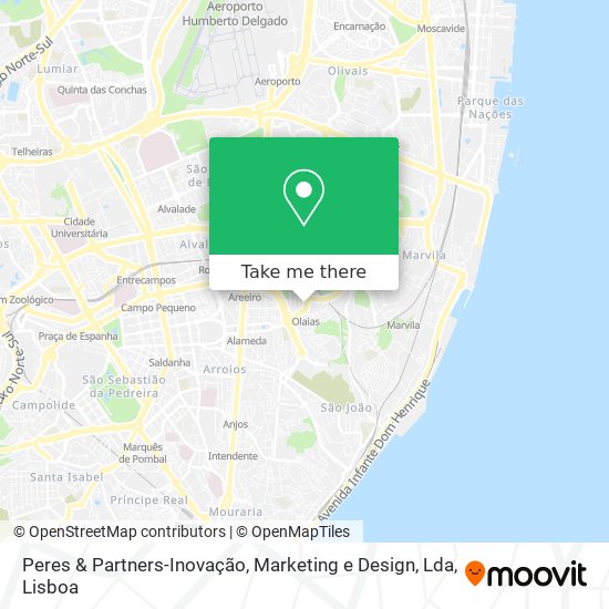 Peres & Partners-Inovação, Marketing e Design, Lda mapa