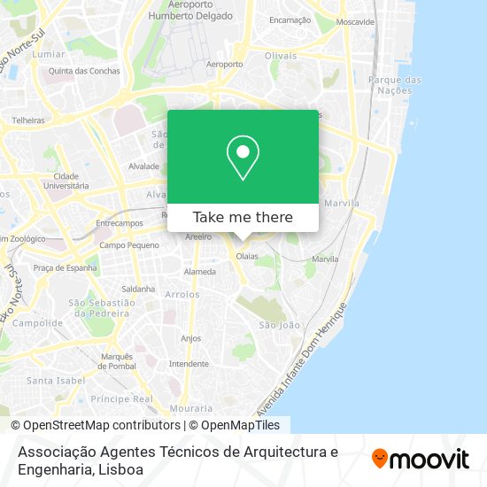 Associação Agentes Técnicos de Arquitectura e Engenharia mapa