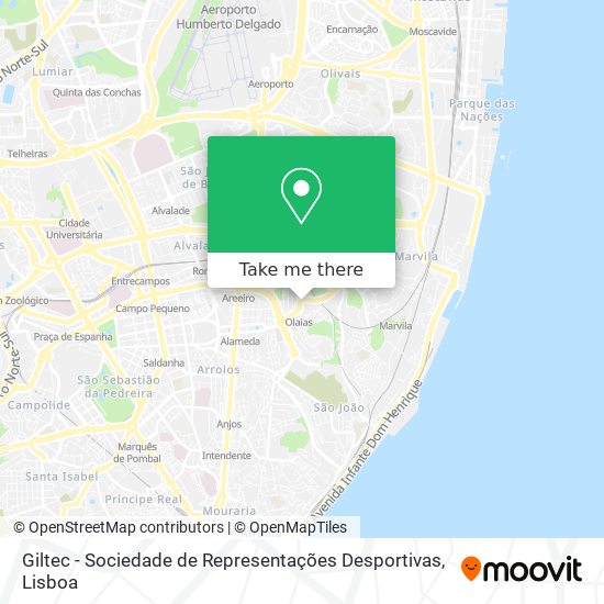Giltec - Sociedade de Representações Desportivas mapa