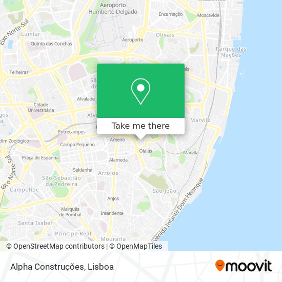 Alpha Construções mapa