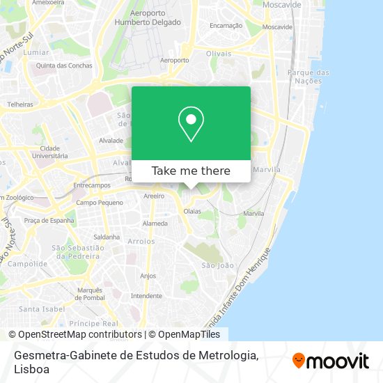 Gesmetra-Gabinete de Estudos de Metrologia mapa