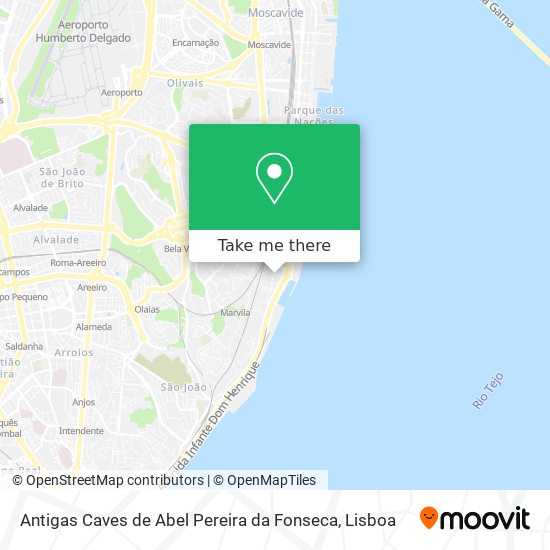 Antigas Caves de Abel Pereira da Fonseca map