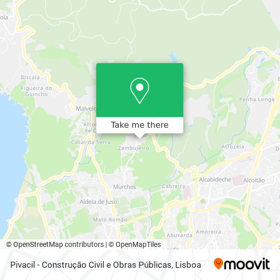 Pivacil - Construção Civil e Obras Públicas map