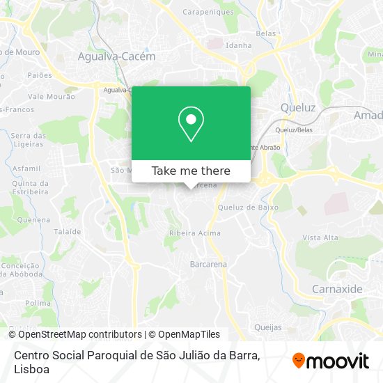 Centro Social Paroquial de São Julião da Barra mapa