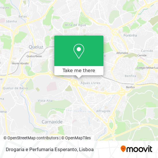 Drogaria e Perfumaria Esperanto map