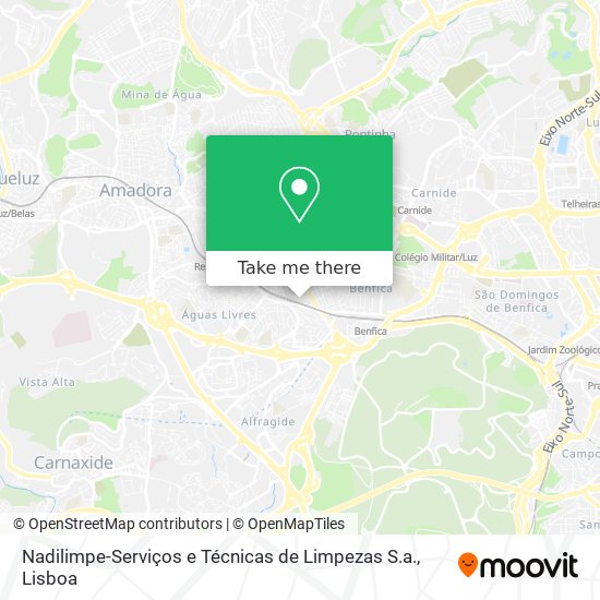 Nadilimpe-Serviços e Técnicas de Limpezas S.a. map