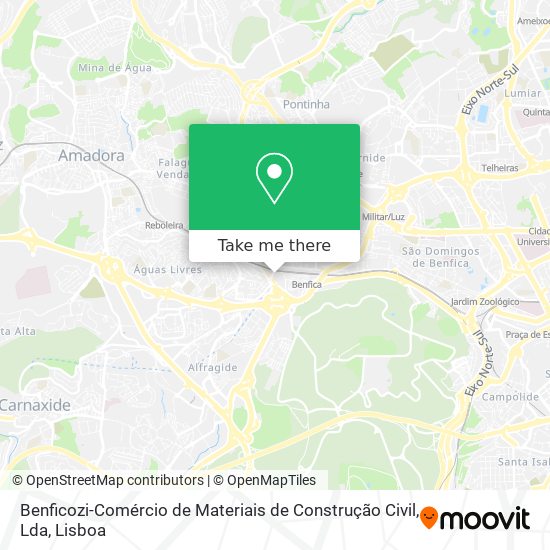 Benficozi-Comércio de Materiais de Construção Civil, Lda map