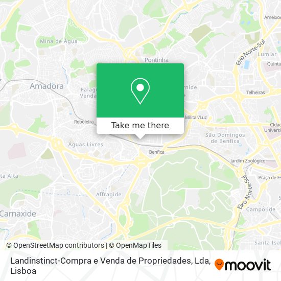 Landinstinct-Compra e Venda de Propriedades, Lda mapa