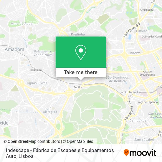 Indescape - Fábrica de Escapes e Equipamentos Auto map
