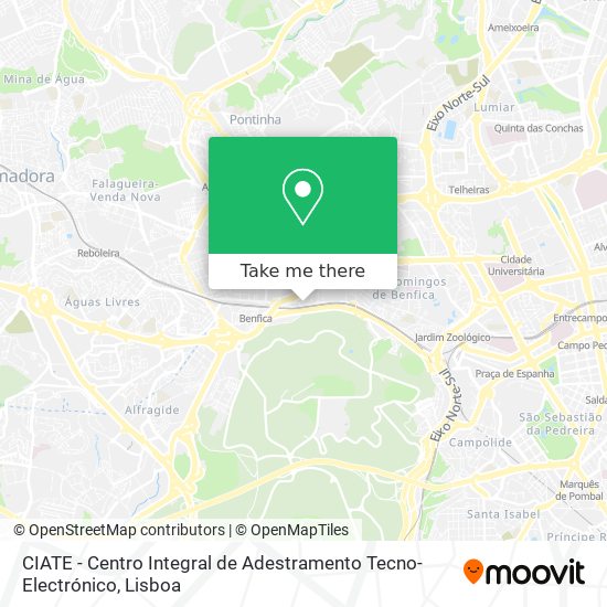 CIATE - Centro Integral de Adestramento Tecno-Electrónico map