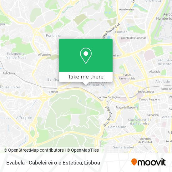 Evabela - Cabeleireiro e Estética map