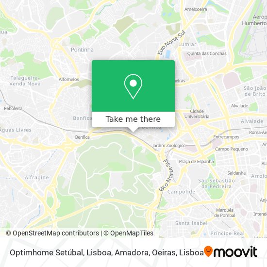 Optimhome Setúbal, Lisboa, Amadora, Oeiras mapa