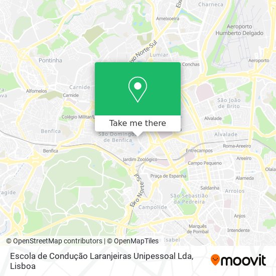 Escola de Condução Laranjeiras Unipessoal Lda map