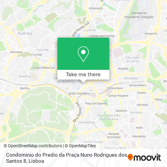 Condominio do Predio da Praça Nuno Rodrigues dos Santos 8 map
