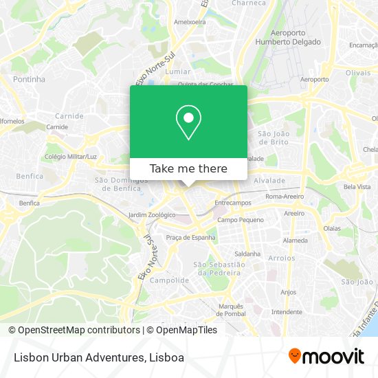 Lisbon Urban Adventures map