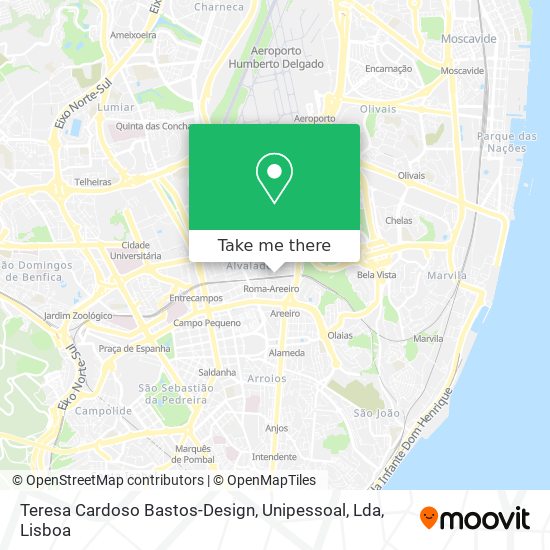 Teresa Cardoso Bastos-Design, Unipessoal, Lda mapa