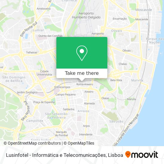 Lusinfotel - Informática e Telecomunicações mapa