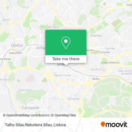 Talho Silau Reboleira Silau map