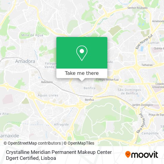 Crystalline Meridian Permanent Makeup Center Dgert Certified map