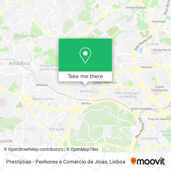 Prestijóias - Penhores e Comércio de Jóias mapa