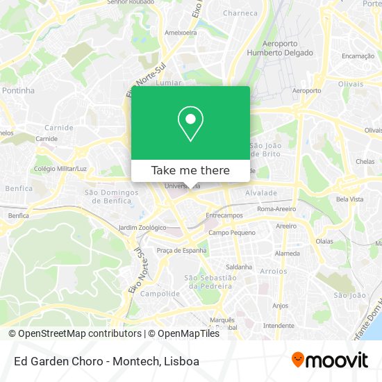 Ed Garden Choro - Montech mapa