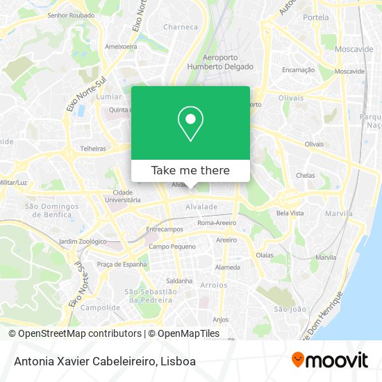 Antonia Xavier Cabeleireiro mapa