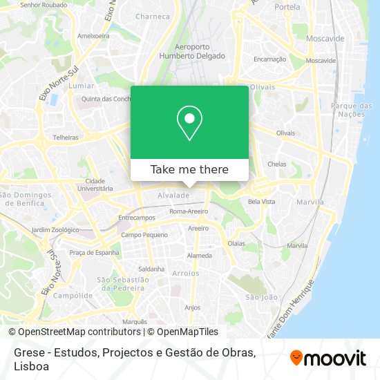 Grese - Estudos, Projectos e Gestão de Obras map