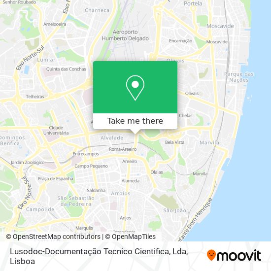 Lusodoc-Documentação Tecnico Cientifica, Lda mapa