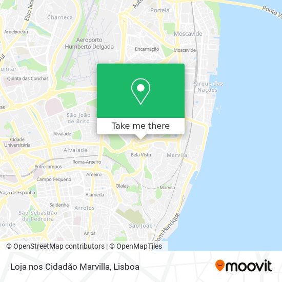 Loja nos Cidadão Marvilla map