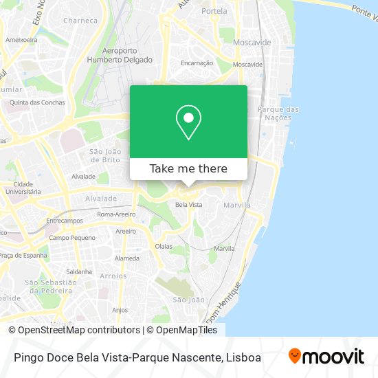 Pingo Doce Bela Vista-Parque Nascente map