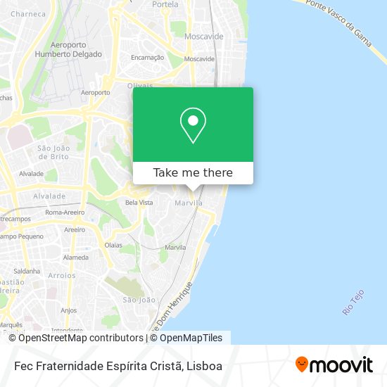 Fec Fraternidade Espírita Cristã map