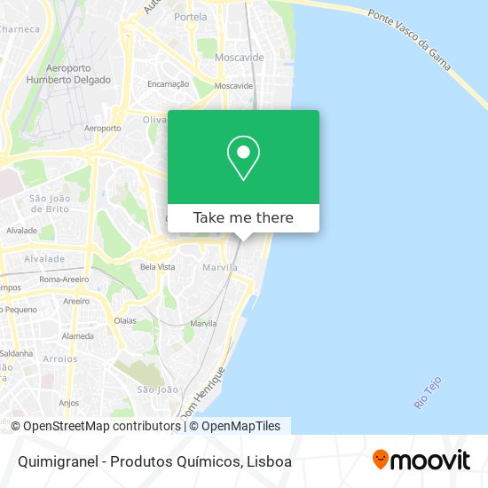 Quimigranel - Produtos Químicos mapa