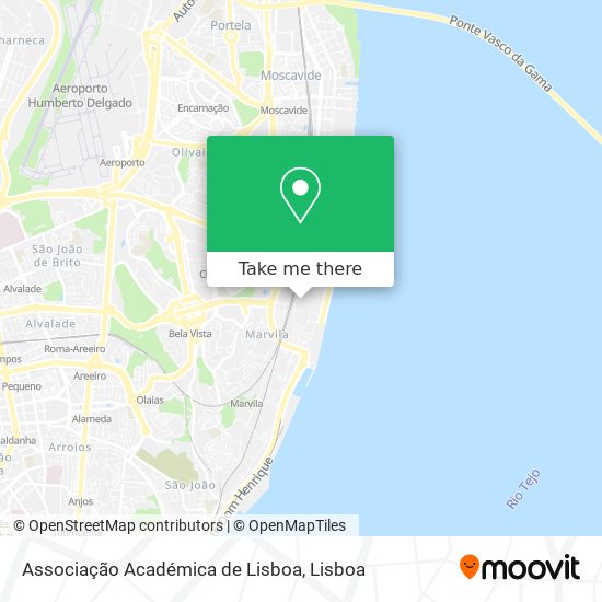 Associação Académica de Lisboa map