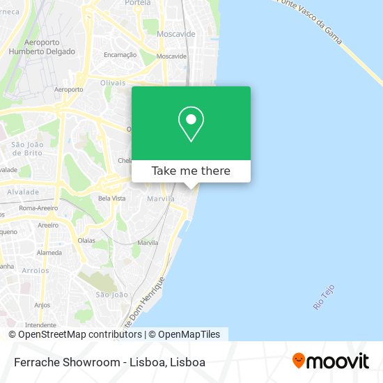 Ferrache Showroom - Lisboa mapa