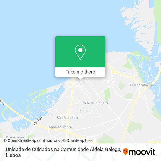 Unidade de Cuidados na Comunidade Aldeia Galega map