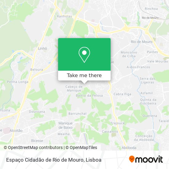 Espaço Cidadão de Rio de Mouro map