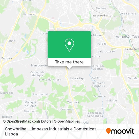 Showbrilha - Limpezas Industriais e Domésticas map