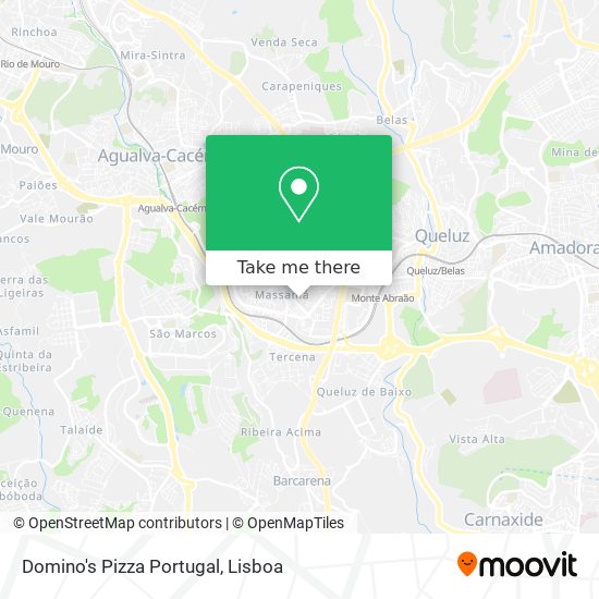 Domino's Pizza Portugal map