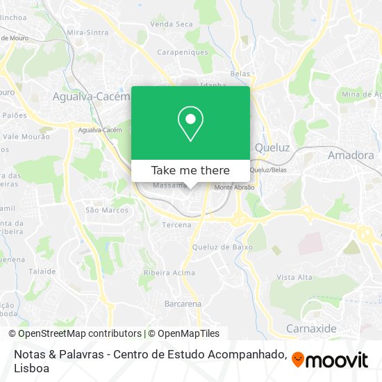 Notas & Palavras - Centro de Estudo Acompanhado mapa