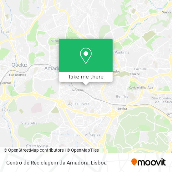 Centro de Reciclagem da Amadora map