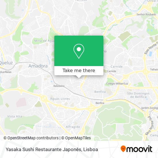 Yasaka Sushi Restaurante Japonês mapa
